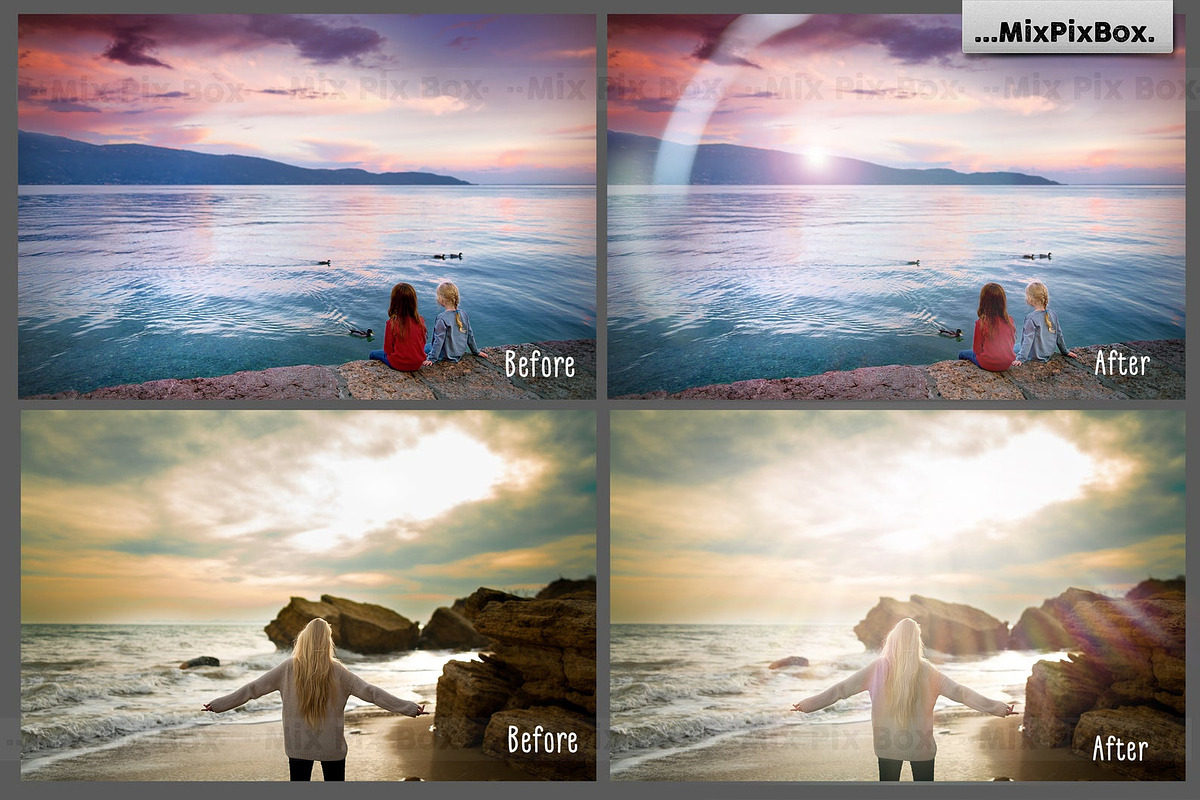 Sun Rays Photo Overlays, an Object Graphic by MixPixBox (Photo 4 of 9)