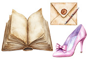 Watercolor Gothic Planner Lover, an Illustration by CitraGraphics (Thumbnail 5 of 5)