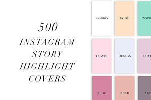 500 Instagram Story Covers