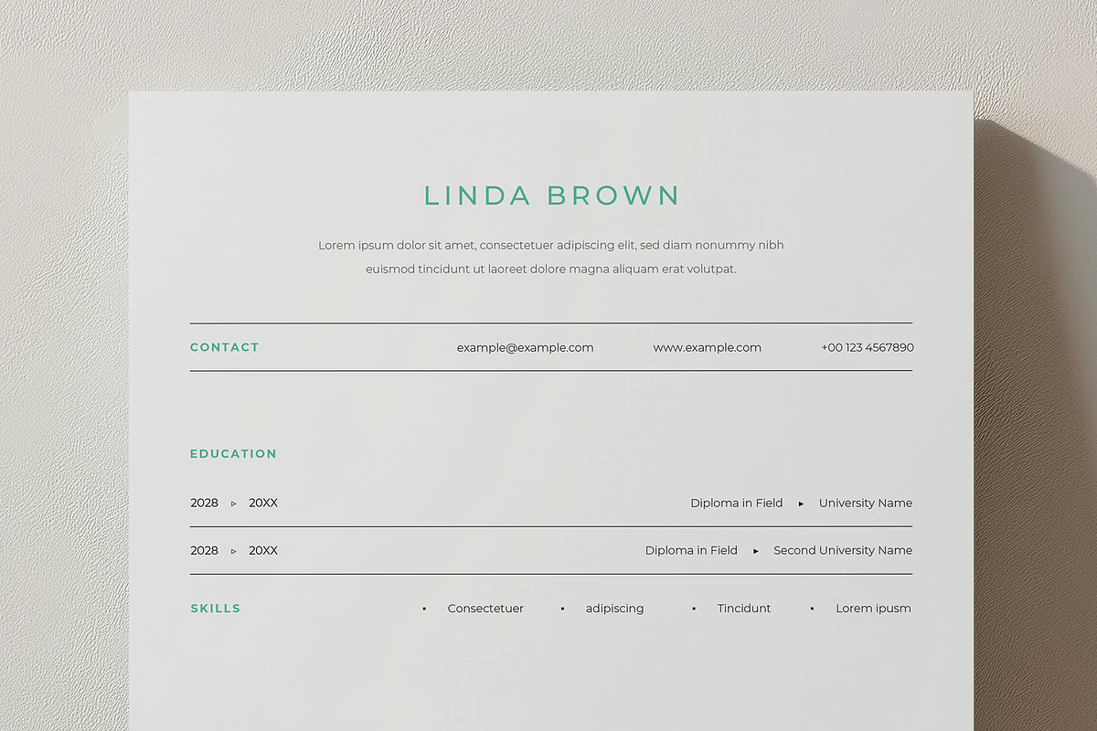 Minimal Resume for Professionals, a Resume Template by Filip Studio (Photo 4 of 4)