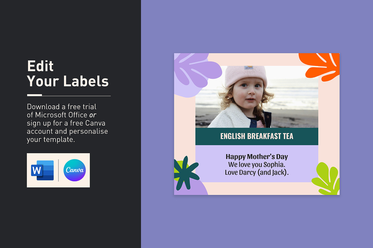 Darcy Foil Pouch Labels, a Stationery Template by Mountain Folk Creative (Photo 2 of 4)