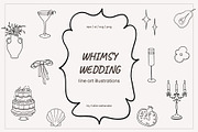 Whimsy Wedding Line Art Illustration, a Decorative Illustration by Yuliia Lashevska (Thumbnail 1 of 10)