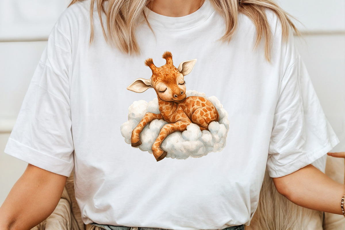 Baby Giraffe Watercolor Clipart, an Illustration by Pixels.Craft (Photo 5 of 6)