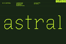 c-astral display typeface