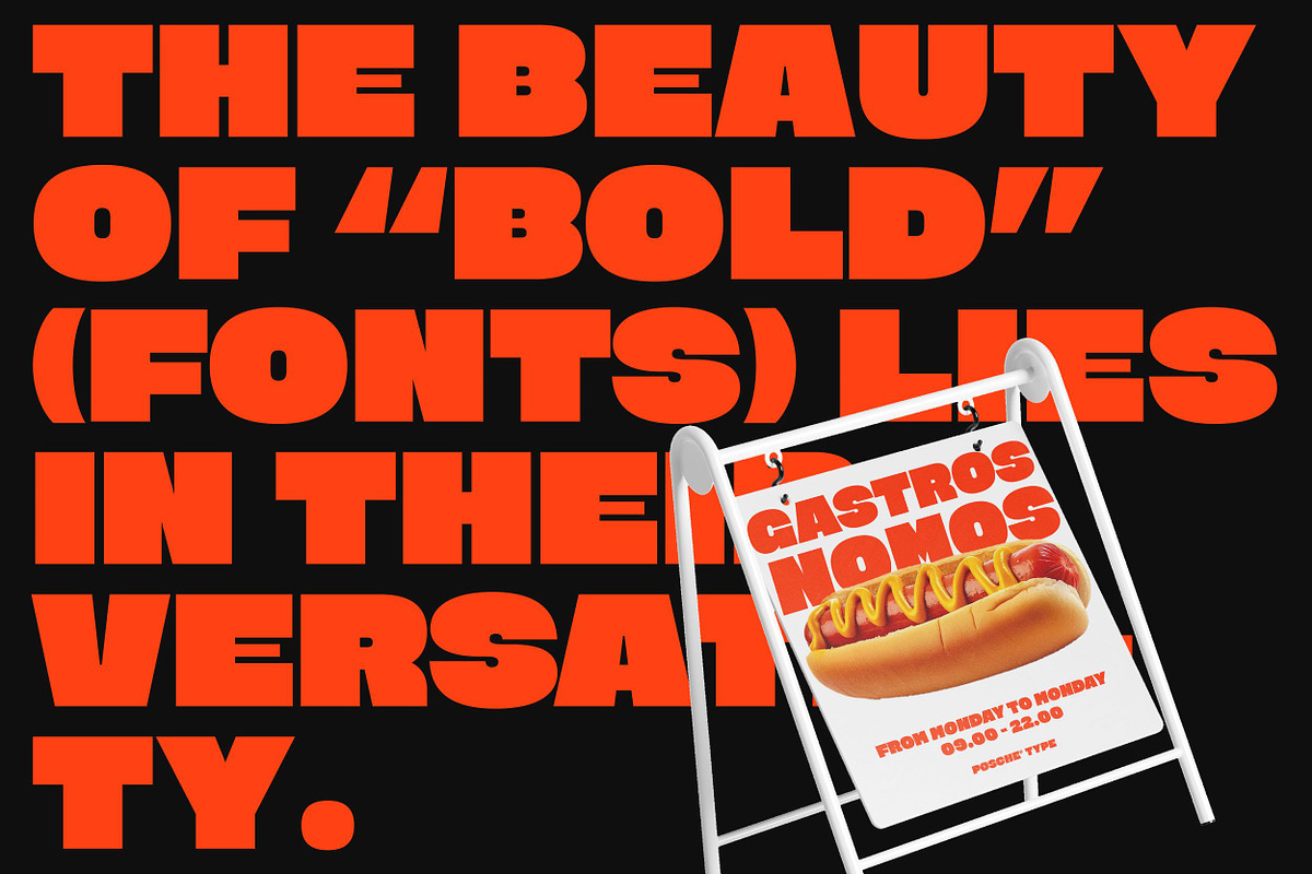 PS CHONK | Display Typeface, a Sans Serif Font by Posche Type (Photo 13 of 14)