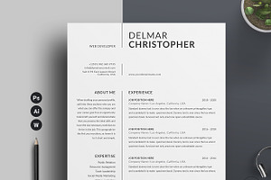 Clean Resume/CV Word