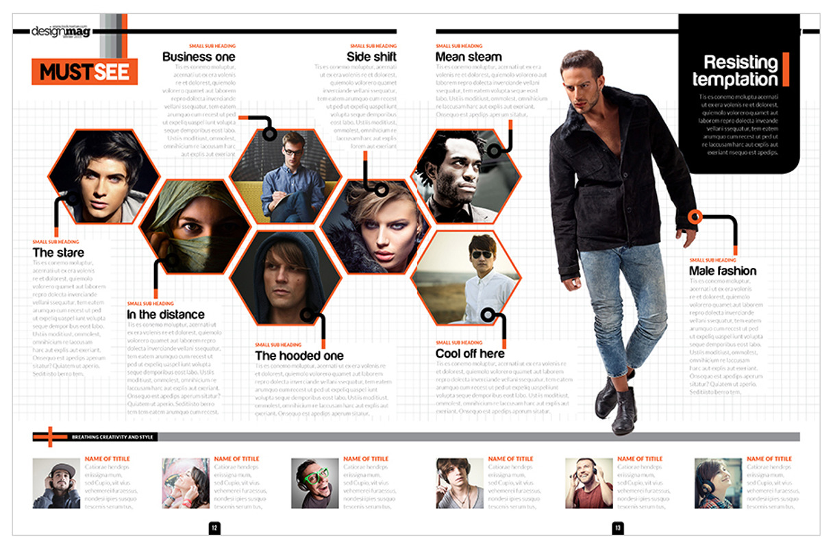 Magazine Template InDesign 06, a Magazine Template by Love Graphic Design (Photo 16 of 29)