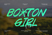 Boxton Girl - Handcrafted Display, a Handwritten Font by Webhance Studio (Thumbnail 1 of 9)