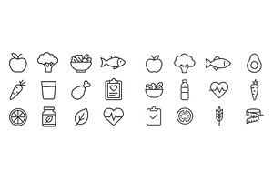 Fresh food icons representing, a Food & Drink Photo by ZinetroN