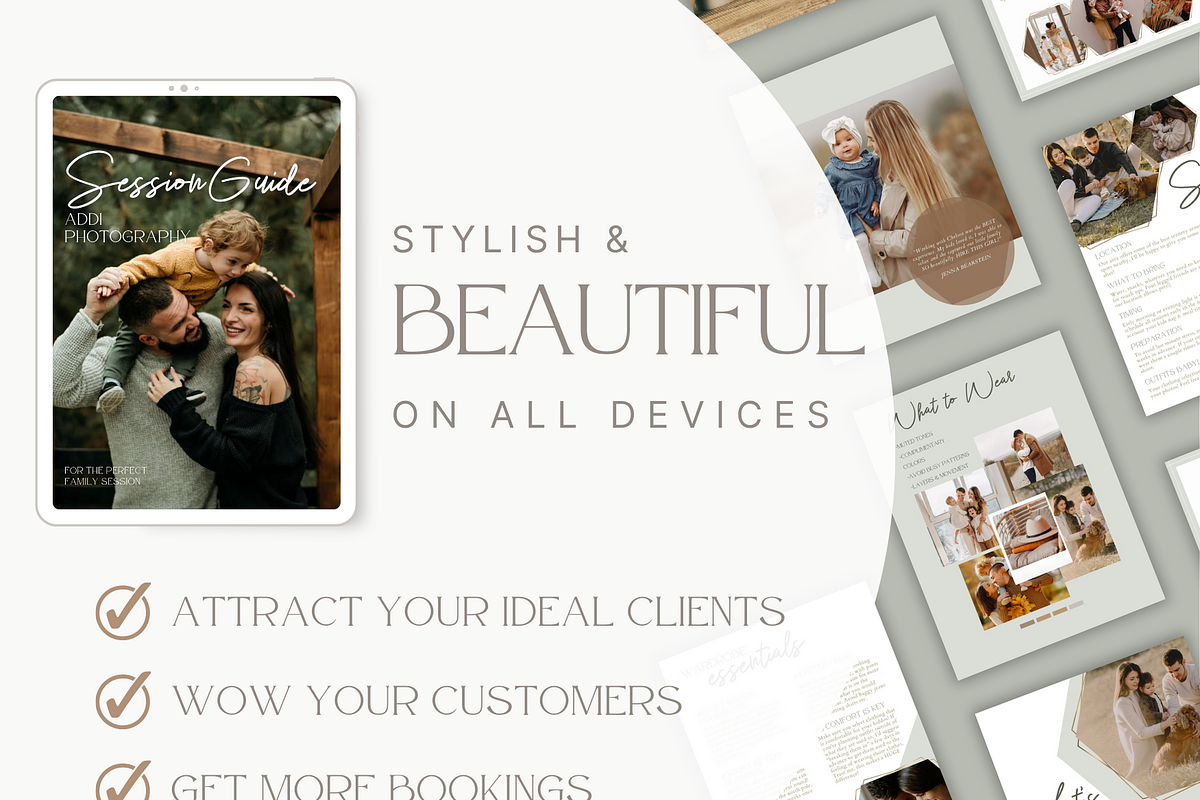 GOLD Family Photography Canva Guide, a Magazine Template by Signature Edits (Photo 6 of 11)