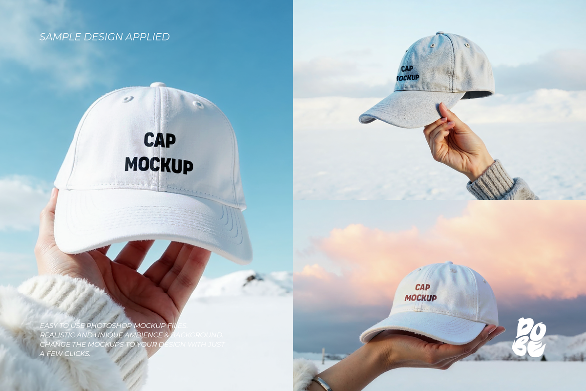 Winter Hat Mockup Set - Vol 1, a Hat Mockup by DOBE Studio (Photo 2 of 4)