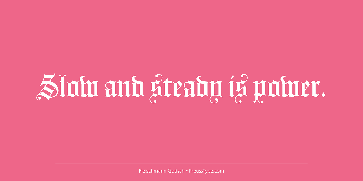 Fleischmann Gotisch, a Blackletter Font by preussTYPE (Photo 9 of 11)