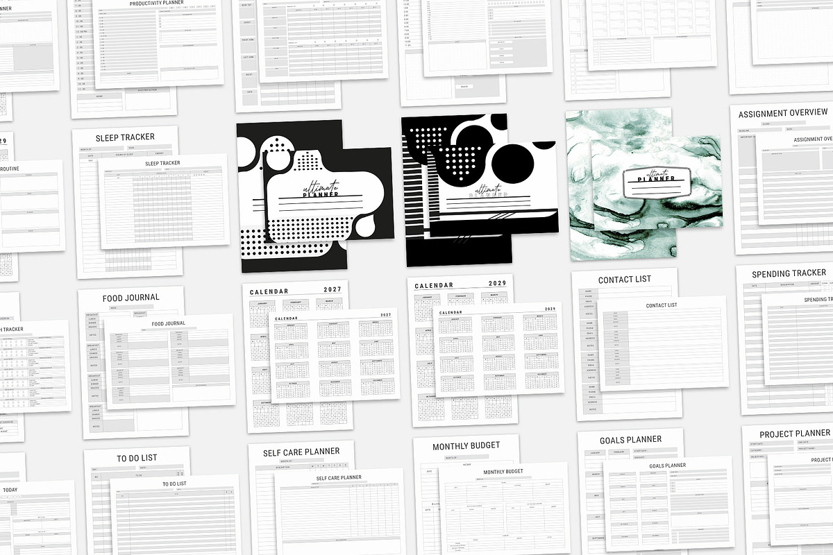 Portrait & Landscape Ultimate Plan, a Stationery Template by MNT-Creator (Photo 2 of 7)