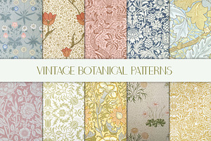 Vintage Botanical Pattern Collection