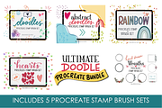 DOODLE BUNDLE - Procreate Stamps, a Brush Add-On by Michelle Kirsch Creative (Thumbnail 1 of 32)