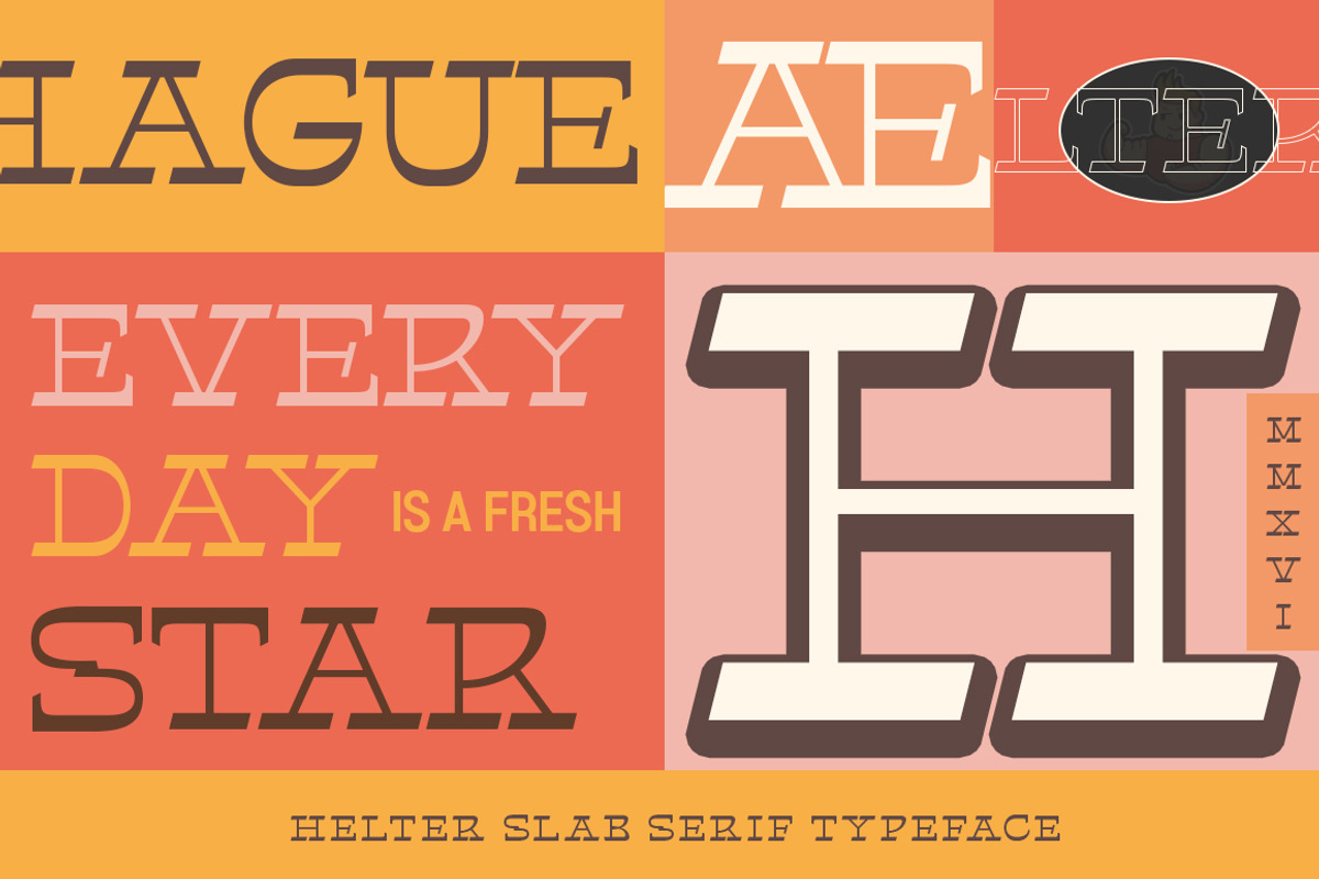 Helter Slab, a Serif Font by Dora Typefoundry (Photo 4 of 13)