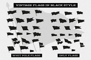 120 Vintage Flags & Pennants