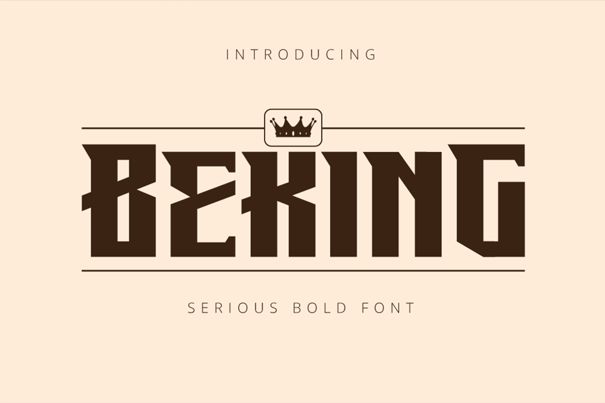 Beking Font, a Font by Grontype (Photo 1 of 8)