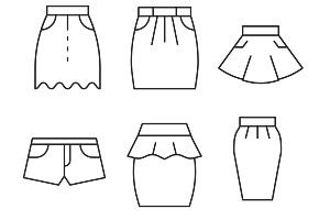 Clothing Icon Outlines Set 2