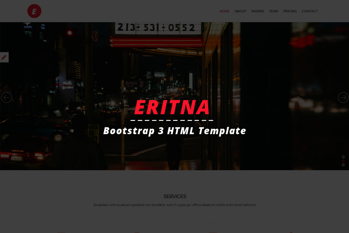 Eritna - Agency & Portfolio Template, a Bootstrap Template by Studio Ember