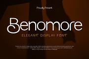 Benomore - Elegant Display Font, a Sans Serif Font by Vadovastd (Thumbnail 1 of 6)