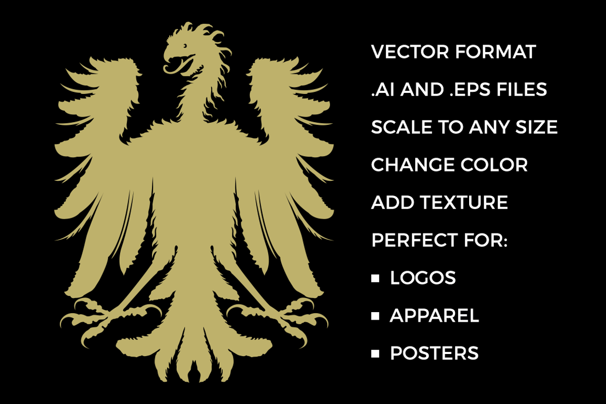 12 Heraldic Eagle Silhouettes, an Object Graphic by Sick Optix (Photo 4 of 4)