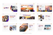 Logistics & Transport PowerPoint, a Presentation Template by Pixslides (Thumbnail 2 of 7)