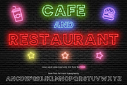 Neon Style Font, a Font by OWPictures (Thumbnail 3 of 3)