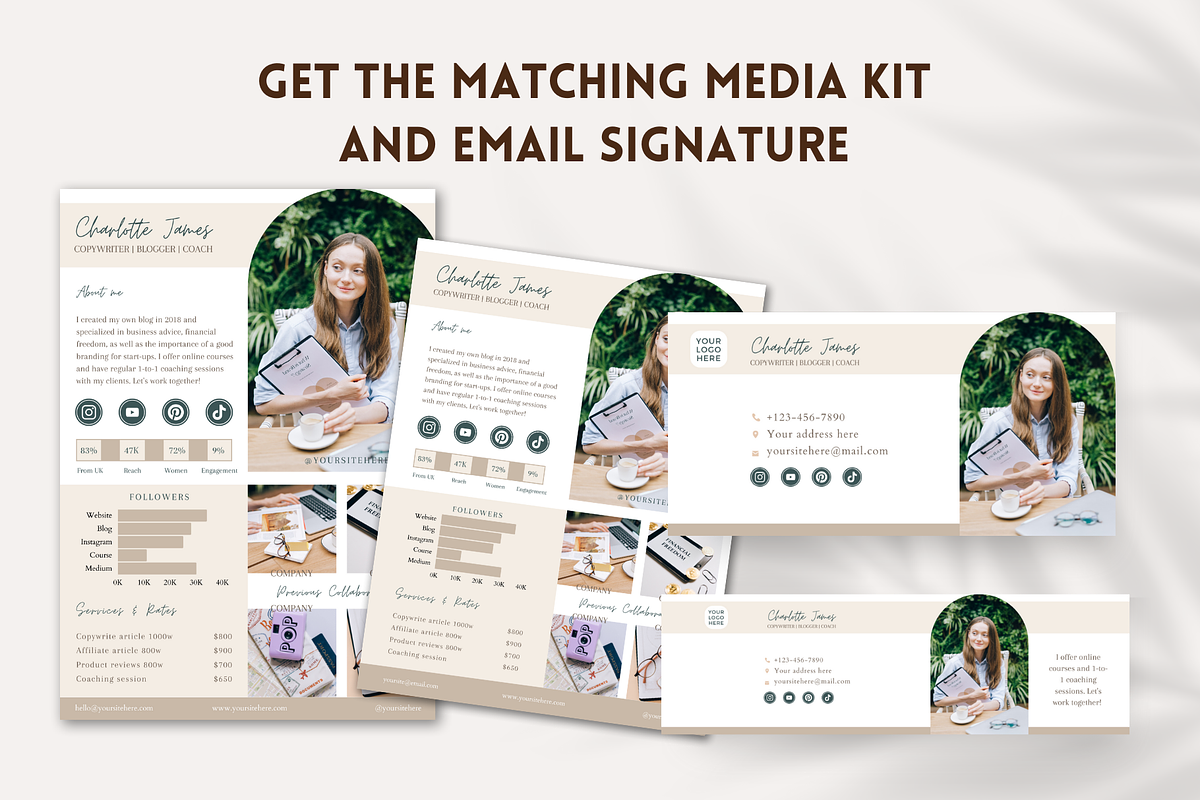 Coach Business Card Canva Template, a Business Card Template by Golden Horizons Studio (Photo 6 of 10)