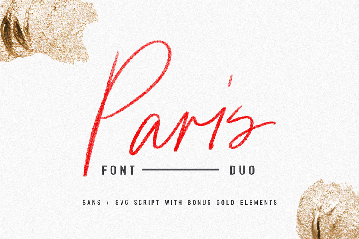 Paris | Font Duo + SVG with Extras