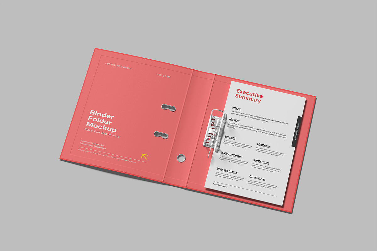 Binder Folder Mockup, a Books & Magazine Mockup by graphictime (Photo 6 of 10)