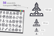Startup Line Icons Set, an Outline Icon by Voysla's Shop (Thumbnail 3 of 4)
