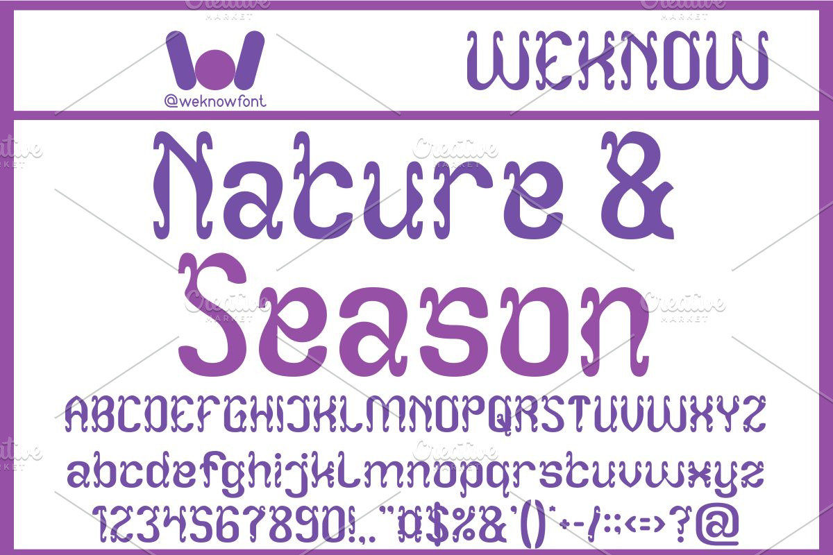 Naturally Changes font, a Font by weknow (Photo 4 of 8)
