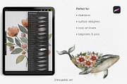 Procreate Brushes-Watercolor brushes, a Brush Add-On by Jenny Quince (Thumbnail 9 of 12)