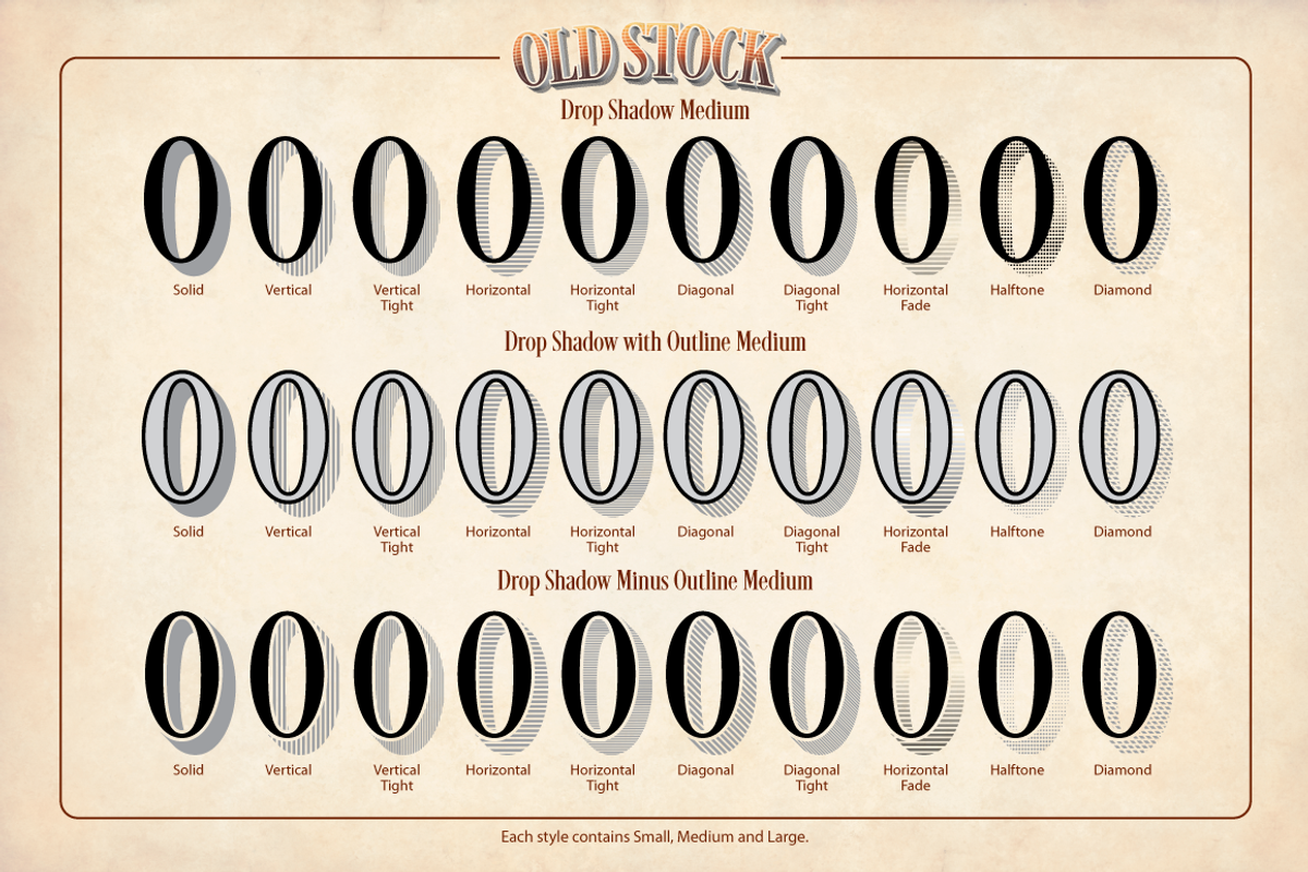 Old Stock / Old Stock II Combo Pack, an Action Add-On by Borges Lettering (Photo 14 of 17)