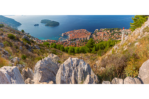 Aerial View of Old Town and Harbor, an Architecture Photo by kavalenkava