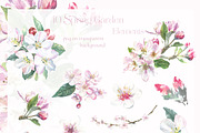 Spring Garden Floral Watercolor, a Texture Illustration by Catherine Wheel (Thumbnail 21 of 22)