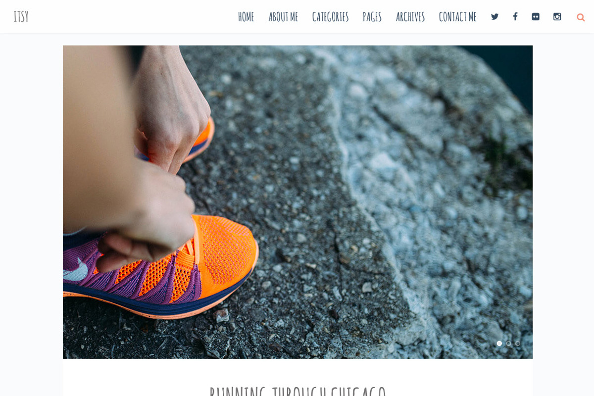 Itsy A Cutesy Little WordPress Theme, a WordPress Template by MeanThemes (Photo 3 of 5)