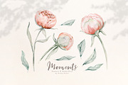 Watercolor peonies and butterflies, an Animal Illustration by Peace ART (Thumbnail 3 of 14)