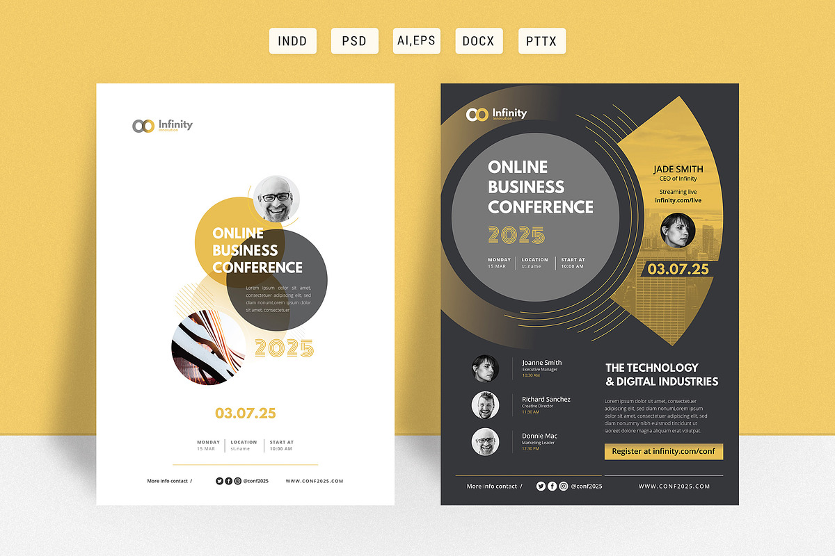 Event / Online Business Conference, a Flyer Template by Creativity-Design (Photo 1 of 4)
