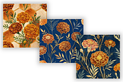 Geometric Marigold Seamless Pattern, a Pattern Graphic by FloridPrintables (Thumbnail 7 of 7)