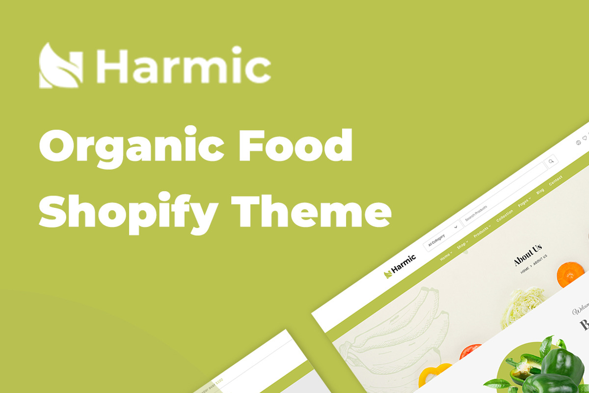 Organic Food Shopify Theme – Harmic, a Shopify Template by HasThemes (Photo 1 of 3)