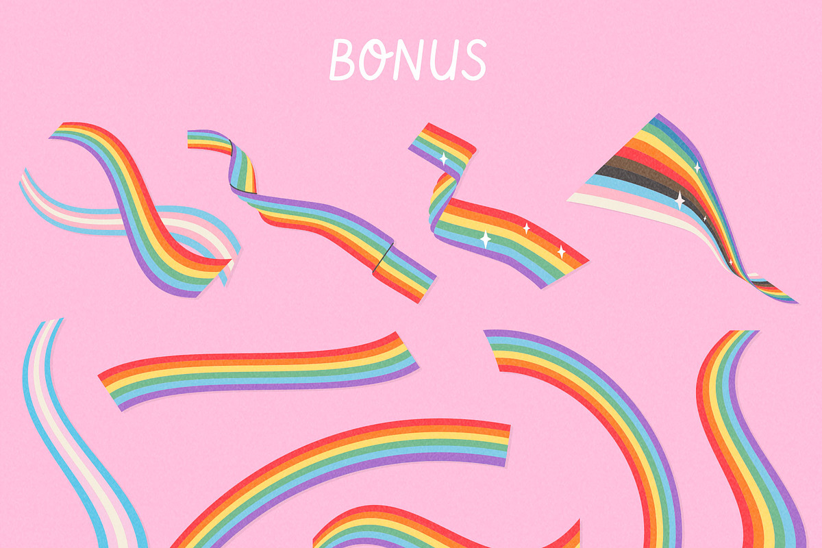 Pride Month LGBTQ+ Design Bundle, an Object Graphic by millering (Photo 12 of 12)