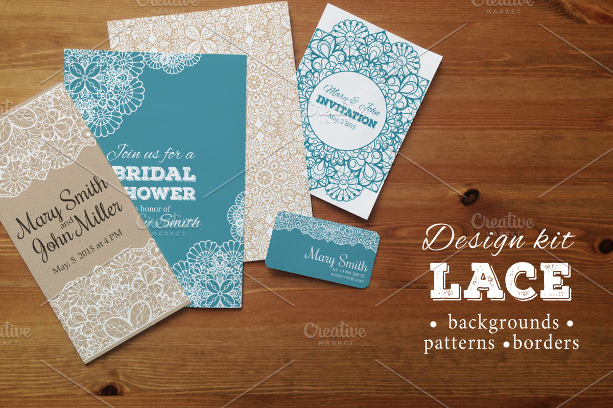 Lace design kit: patterns, borders, a Decorative Illustration by Olga Proz (Photo 1 of 5)