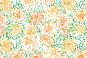 18 Floral Seamless Patterns Set