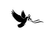 Cancer Awareness Ribbon Silhouette, a Healthcare Illustration by Designer_Momina (Thumbnail 5 of 16)
