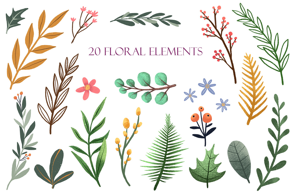 Family Portraits - Clipart Set, a Decorative Illustration by Mashamashastu (Photo 3 of 12)