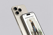 iPhone 15 Pro Mockup, an iPhone Mockup by graphicsecond (Thumbnail 4 of 5)
