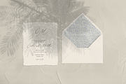 Trailing Block Print Floral Blue, a Pattern Graphic by Mieken Petra Designs (Thumbnail 2 of 4)