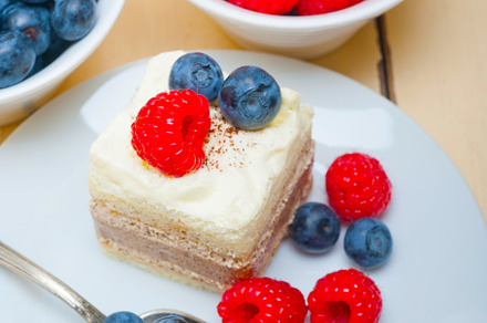 fresh raspberry and blueberry cake, a Food & Drink Photo by keko64
